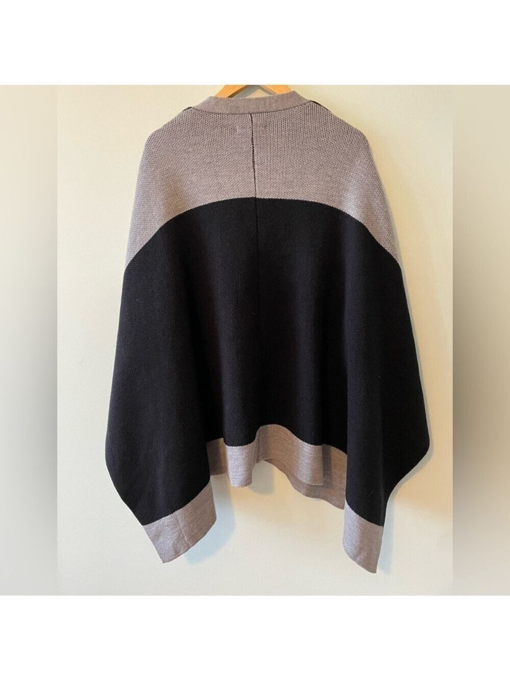 Rebecca Minkoff Colorblock Poncho Ruana - Picture 6 of 6